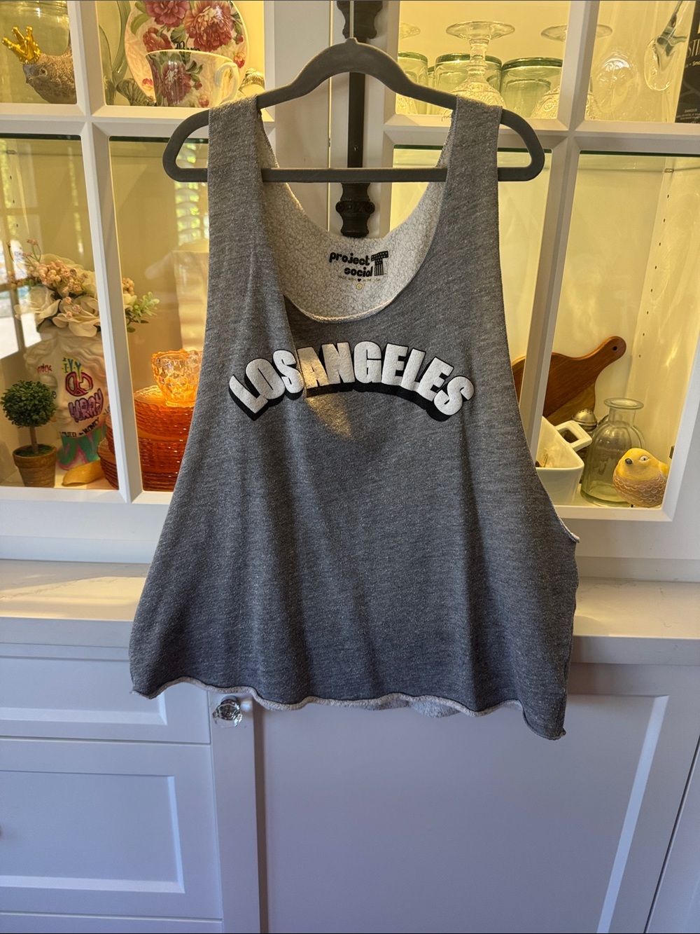 Project Social T Gray 'LOS ANGELES' Scoop Tank